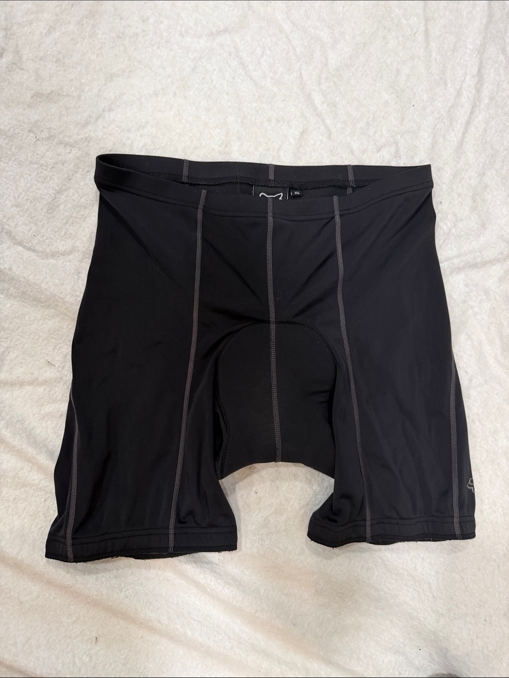 Fox Black Athletic Biker Shorts with Padding